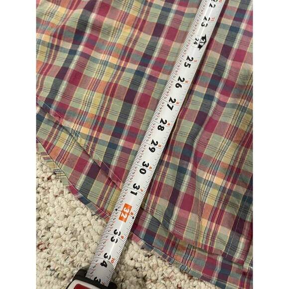 Brooks Brothers Plaid Shirt Mens Sz XL Button Up Long Sleeve Multi Color Red - Picture 8 of 12